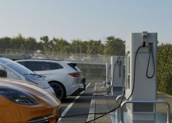 Aparcar zona coche eléctrico