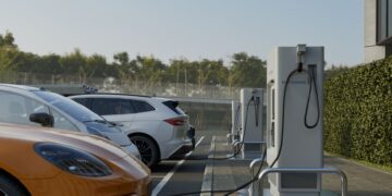 Aparcar zona coche eléctrico