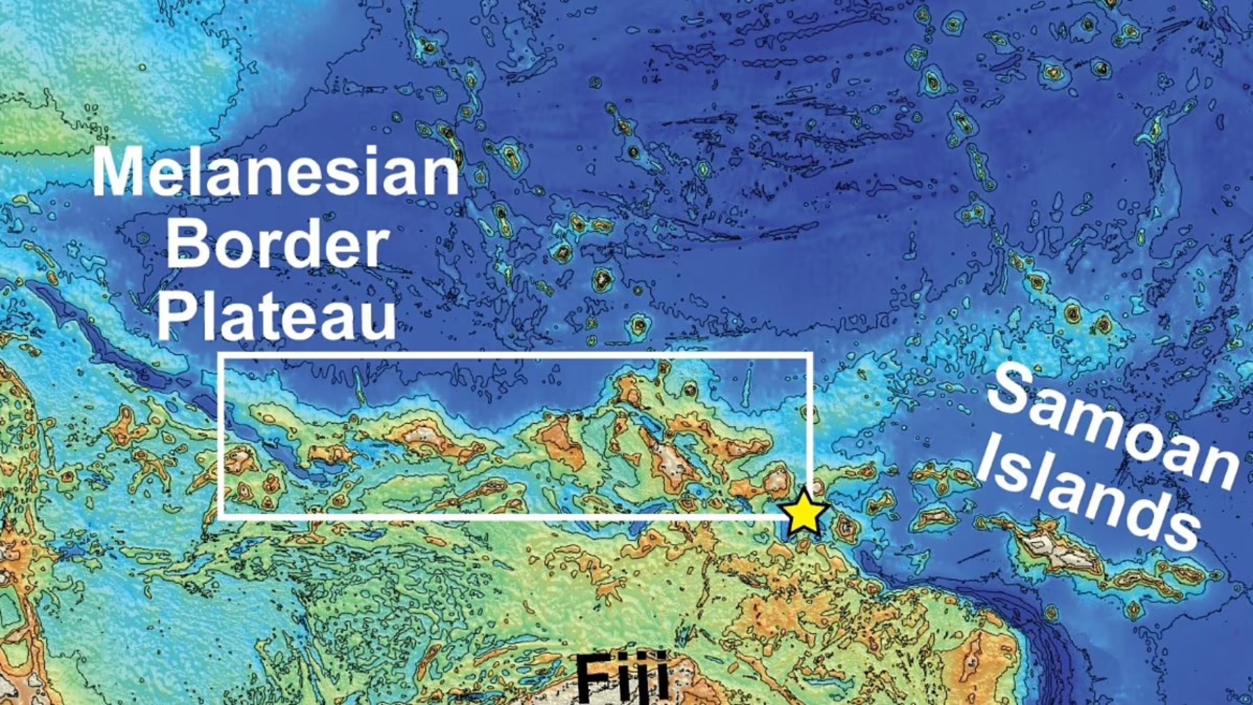It's official—the Melanesian Border Plateau, larger than Idaho, began forming 120 million years ago and continues to grow beneath the Pacific