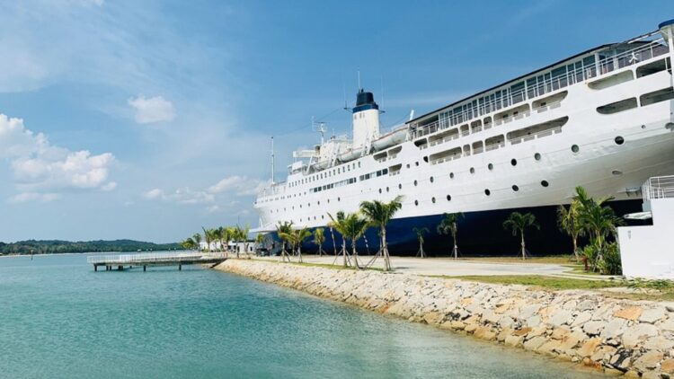 From scrapyard to luxury—the historic ship MV Doulos Phos, built in 1914 just two years after the Titanic, has been reborn as a spectacular hotel in Indonesia following an investment of $18 million 1 From scrapyard to luxury—the historic ship MV Doulos Phos, built in 1914 just two years after the Titanic, has been reborn as a spectacular hotel in Indonesia following an investment of $18 million