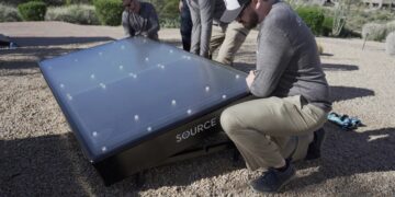 Goodbye to plastic bottles—here's how SOURCE solar panels work to produce drinking water directly from the air in your own home