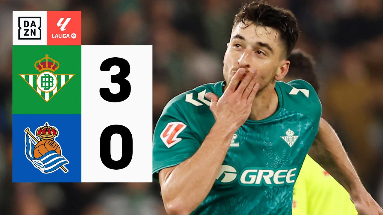 Real Betis vs Real Sociedad (3-0) | Resumen y goles | Highlights LALIGA EA SPORTS