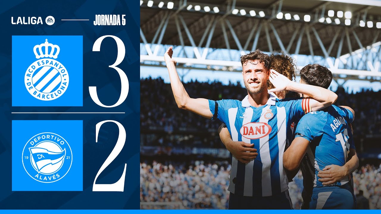 ⚽ RESUM J5 | Espanyol 3-2 Alavés | #LaLigaHighlights