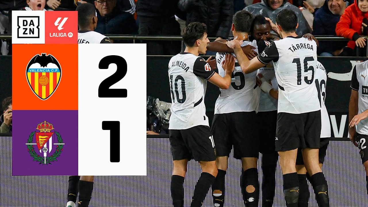 Valencia CF vs Real Valladolid (2-1) | Resumen y goles | Highlights LALIGA EA SPORTS