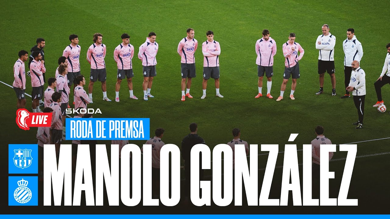 🔴 LIVE | 🎥 Roda de premsa de Manolo González prèvia al derbi | #EspanyolMEDIA