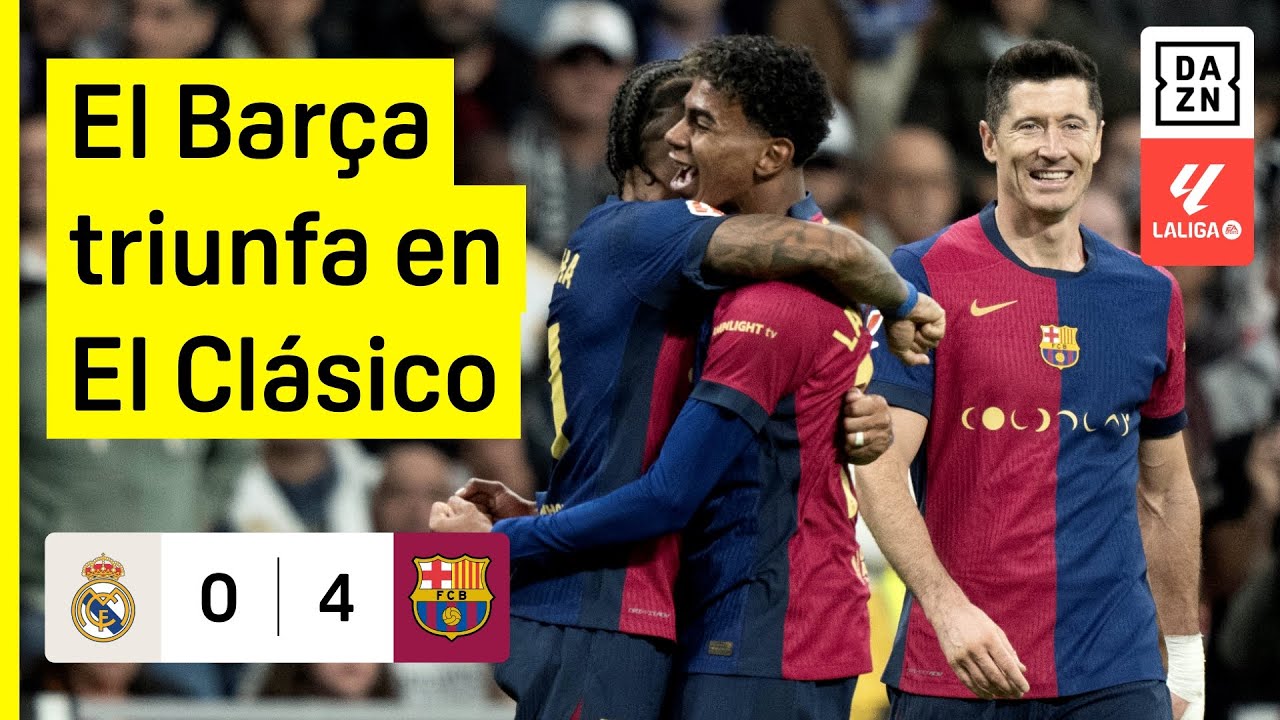 Real Madrid vs FC Barcelona (0-4) | Resumen y goles | Highlights LALIGA EA SPORTS