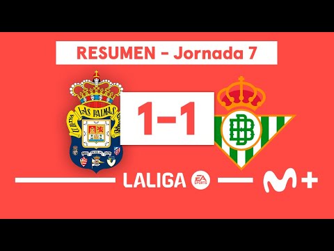 UD Las Palmas 1-1 Real Betis | LALIGA EA SPORTS (Jornada 7) - Resumen | Movistar Plus+