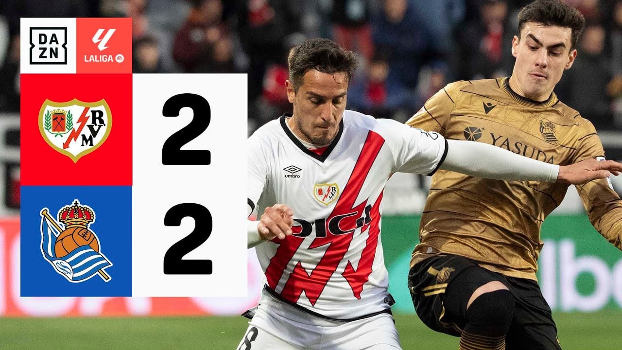 Rayo Vallecano vs Real Sociedad (2-2) | Resumen y goles | Highlights LALIGA EA SPORTS