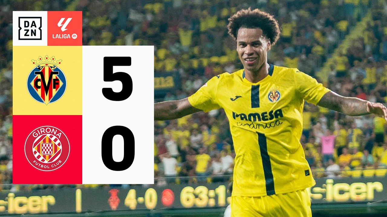 Villarreal CF vs Girona FC (5-0) | Resumen y goles | Highlights LALIGA EA SPORTS