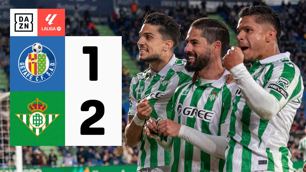 Getafe CF vs Real Betis (1-2) | Resumen y goles | Highlights LALIGA EA SPORTS