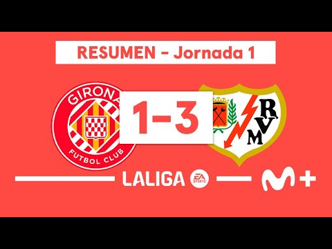 Girona 1-3 Rayo Vallecano | LALIGA EA SPORTS (Jornada 1) - Resumen | Movistar Plus+