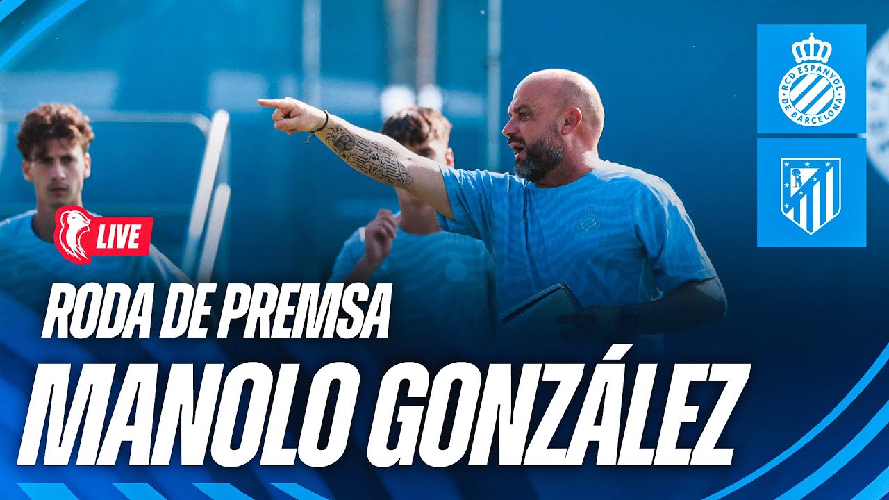 🔴 LIVE | 🎥 Roda de premsa de Manolo González prèvia a l’Espanyol 🆚 Atlético de Madrid