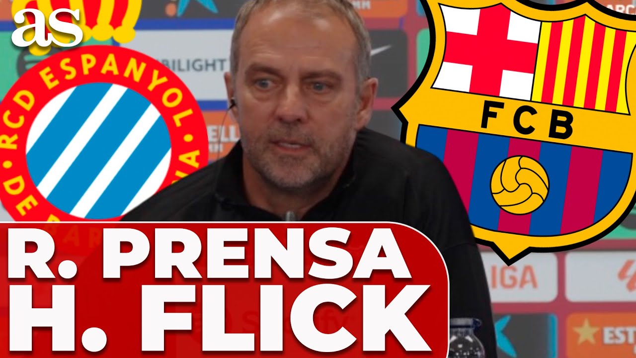 HANSI FLICK, RUEDA DE PRENSA COMPLETA HOY | RCD ESPANYOL vs. FC BARCELONA