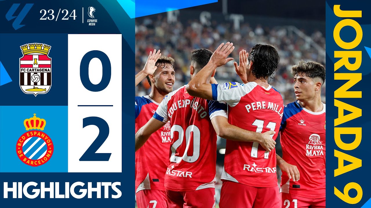 ⚽ RESUM J9 | Cartagena 0-2 Espanyol | #LaLigaHighlights