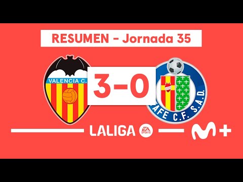 Valencia CF 3-0 Getafe | LALIGA EA SPORTS (Jornada 35) - Resumen | Movistar Plus+
