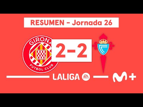 Girona 2-2 RC Celta | LALIGA EA SPORTS (Jornada 26) - Resumen | Movistar Plus+