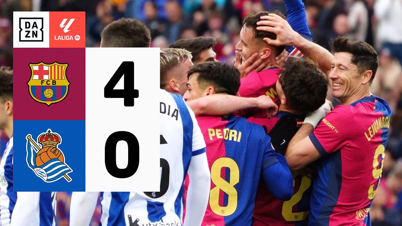 FC Barcelona vs Real Sociedad (4-0) | Resumen y goles | Highlights LALIGA EA SPORTS