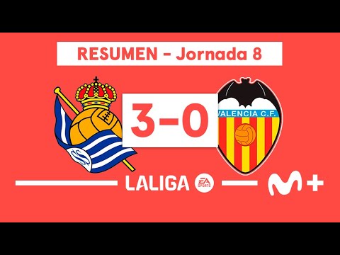 Real Sociedad 3-0 Valencia CF | LALIGA EA SPORTS (Jornada 8) - Resumen | Movistar Plus+