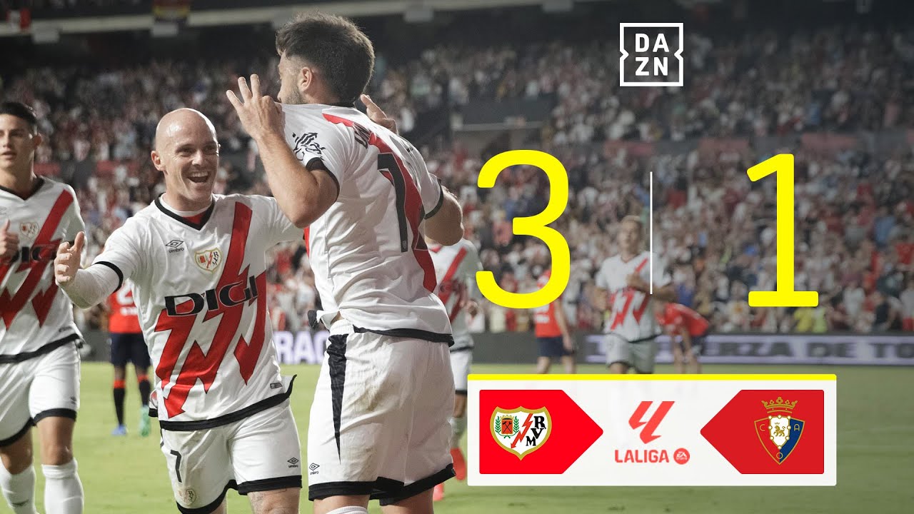 Rayo Vallecano vs CA Osasuna (3-1) | Resumen y goles | Highlights LALIGA EA SPORTS