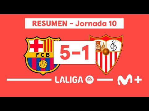 FC Barcelona 5-1 Sevilla FC | LALIGA EA SPORTS (Jornada 10) - Resumen | Movistar Plus+