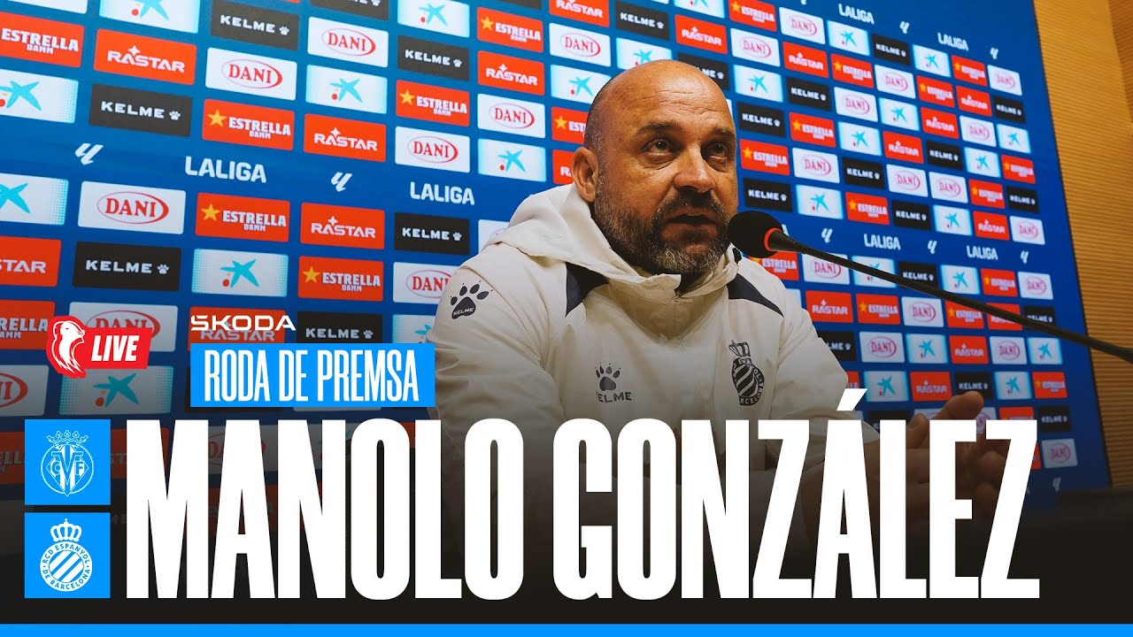 🔴 LIVE | 🎥 Roda de premsa de Manolo González prèvia al Villarreal 🆚 Espanyol | #RCDE #EspanyolMEDIA