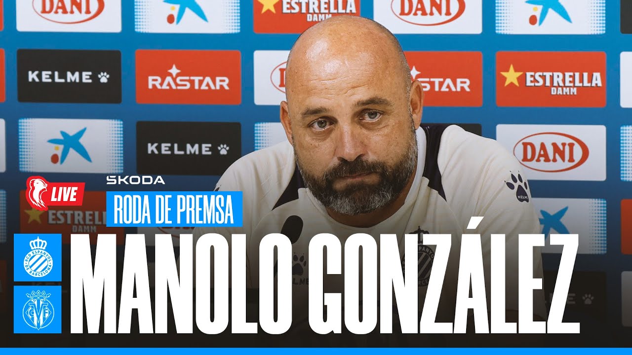 🔴 LIVE | 🎥 Roda de premsa de Manolo González prèvia a l'Espanyol 🆚 Villarreal | #EspanyolMEDIA
