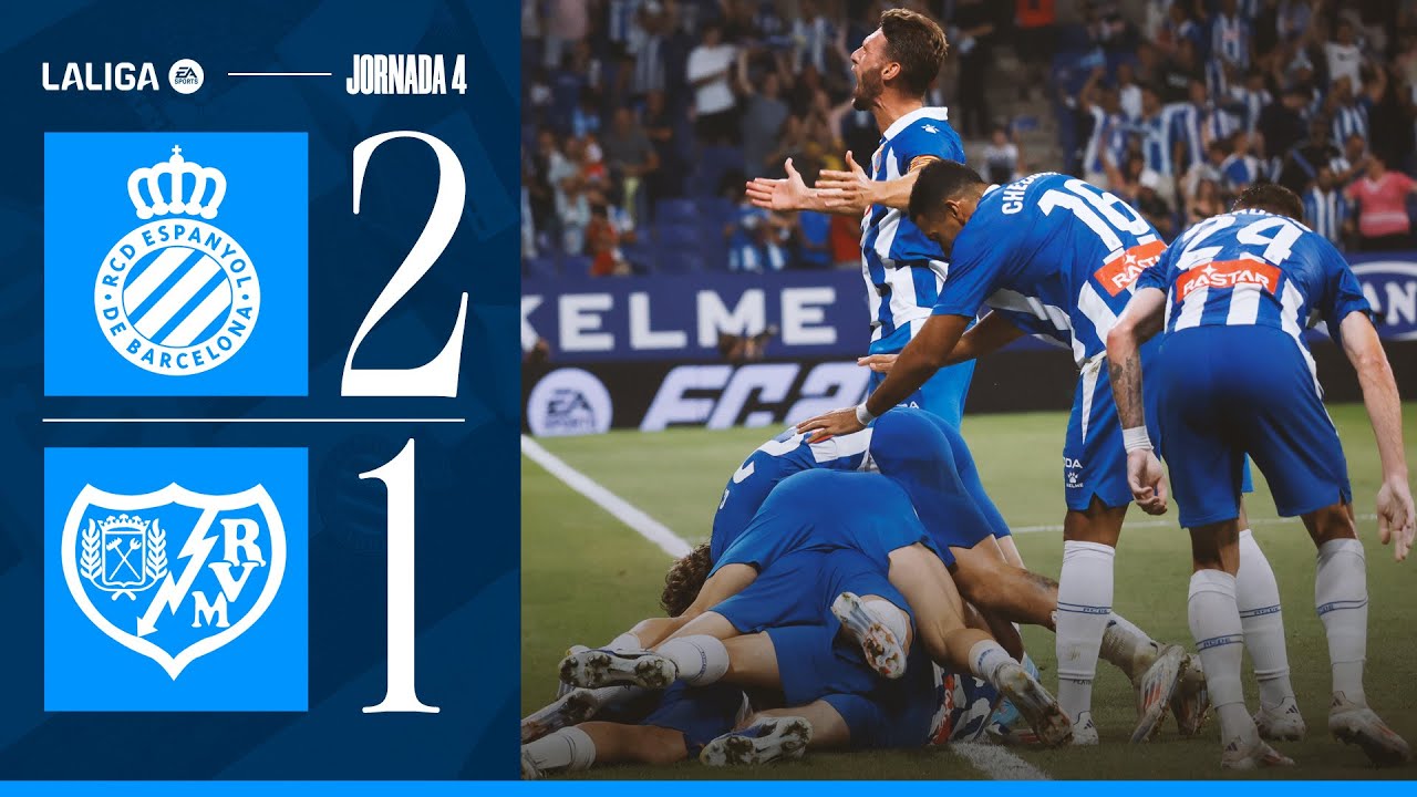 ⚽ RESUM | Espanyol 2-1 Rayo | #LaLigaHighlights