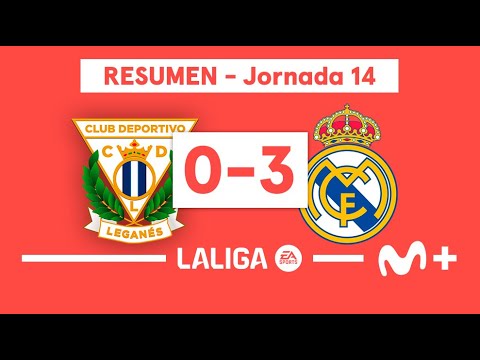 CD Leganés 0-3 Real Madrid | LALIGA EA SPORTS (Jornada 14) - Resumen | Movistar Plus+