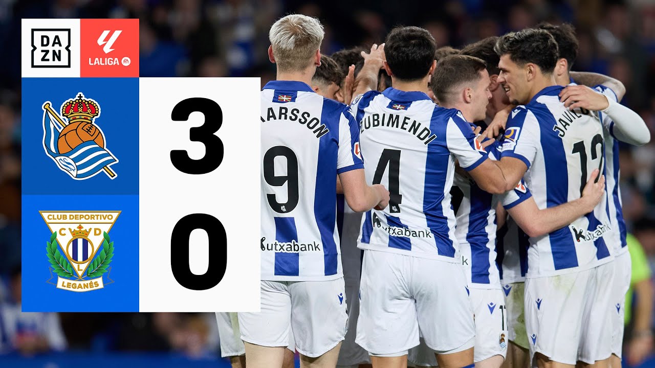 Real Sociedad vs CD Leganés (3-0) | Resumen y goles | Highlights LALIGA EA SPORTS