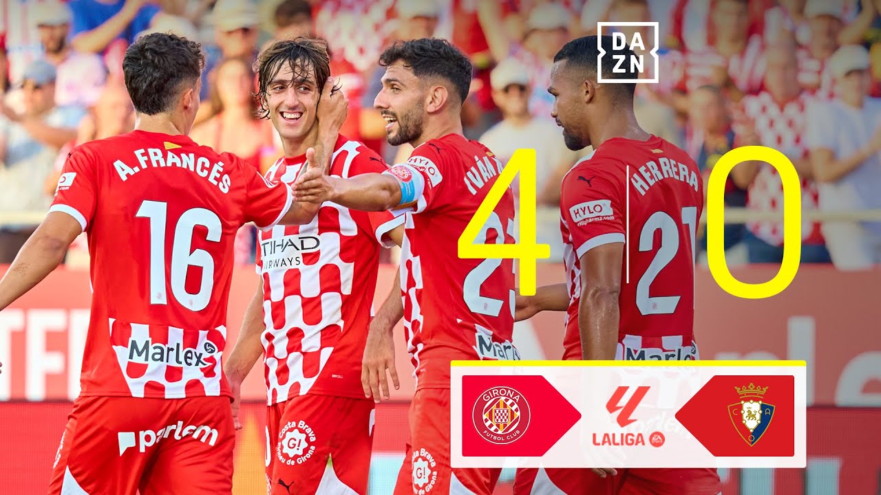 Girona FC vs CA Osasuna (4-0) | Resumen y goles | Highlights LALIGA EA SPORTS