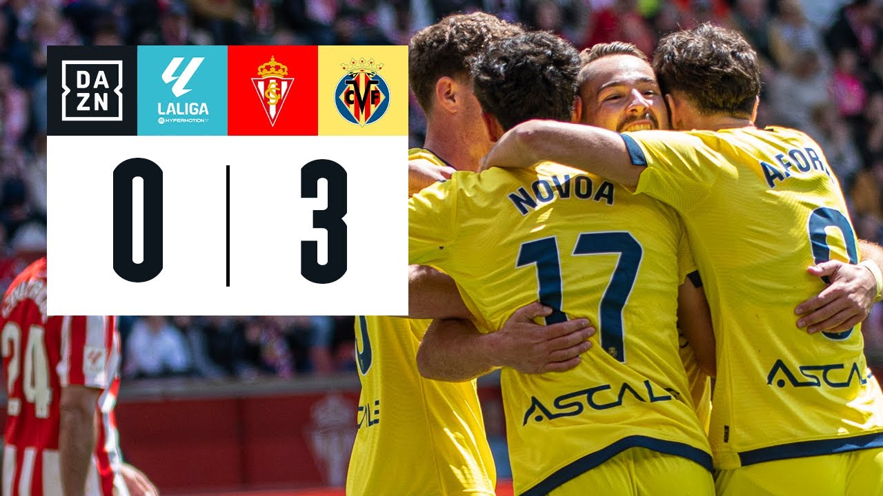 Real Sporting vs Villarreal B (0-3) | Resumen y goles | Highlights LALIGA HYPERMOTION