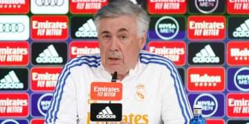 carlo ancelotti real madrid espanyol laliga santander 2021 22