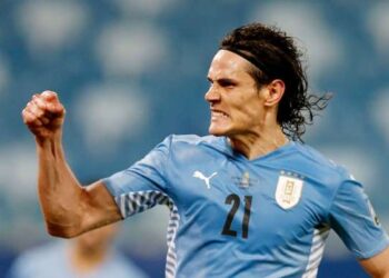 Soccer Football - Copa America 2021 - Group A - Bolivia v Uruguay - Arena Pantanal, Cuiaba, Brazil - June 24, 2021 Uruguay's Edison Cavani celebrates scoring their second goal REUTERS/Rodolfo Buhrer     TPX IMAGES OF THE DAY
