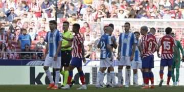 atletico de madrid espanyol expulsion leandro cabrera