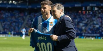 javi Puado cien partidos Espanyol