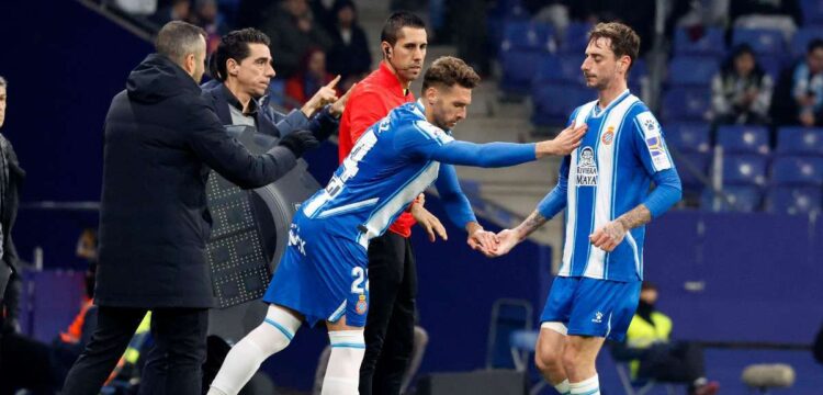 fernando calero problemas fisicos espanyol real sociedad rcde stadium laliga santander 2022-23 derrota
