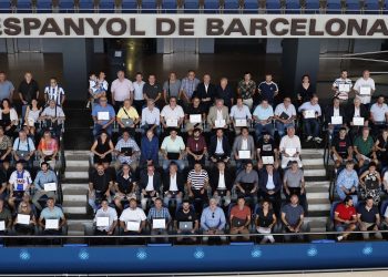 espanyol socios homenaje 25 50 75 aniversario
