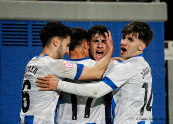 Celebración de un gol en la CE Dani Jarque | @mongay_photography
