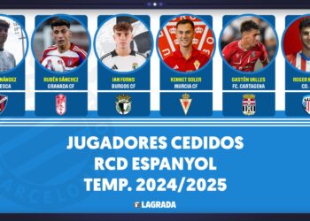 Cedidos Espanyol Javi hernandez Roger Martinez Rubén Sanchez Gaston Valles Ian Forns Kenneth Soler