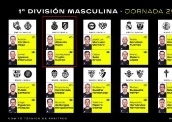 Árbitros jornada 29 Espanyol