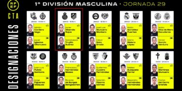 Árbitros jornada 29 Espanyol