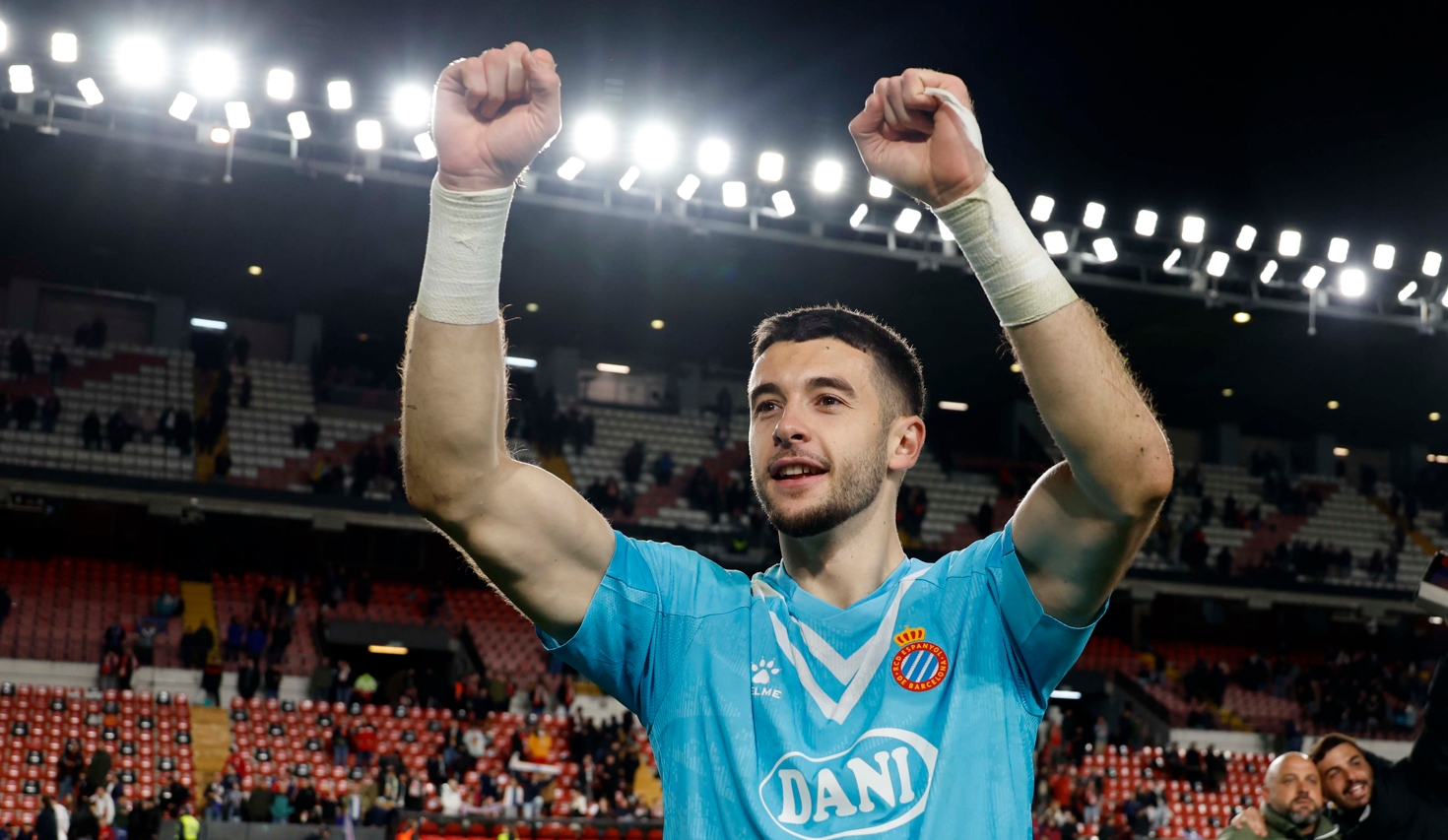 Joan García en un partido del Espanyol