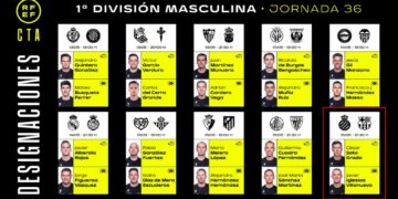 Arbitros J36 La Liga 2025