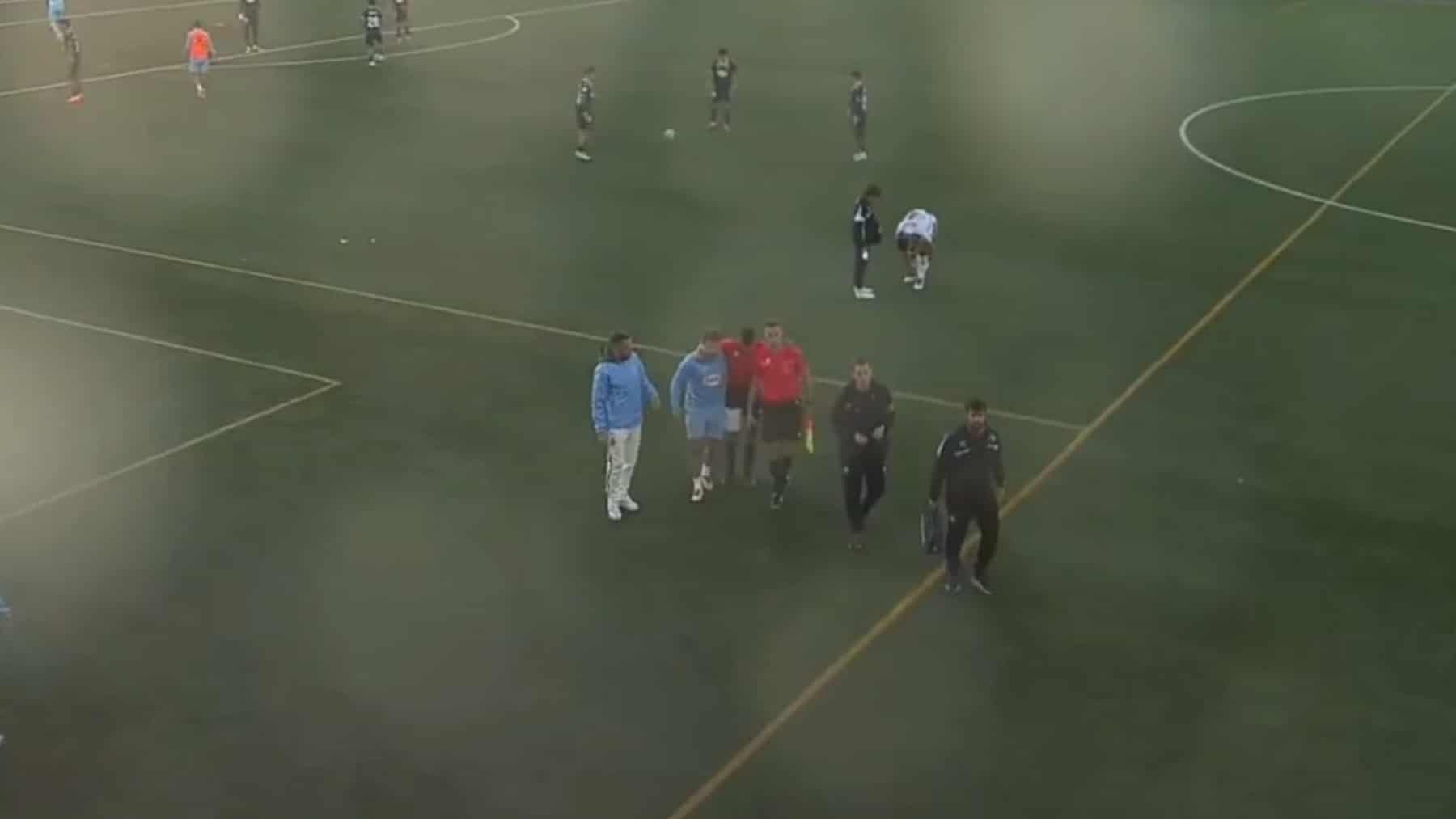 lesion arbitral castellon b espanyol b jornada 10 segunda rfef